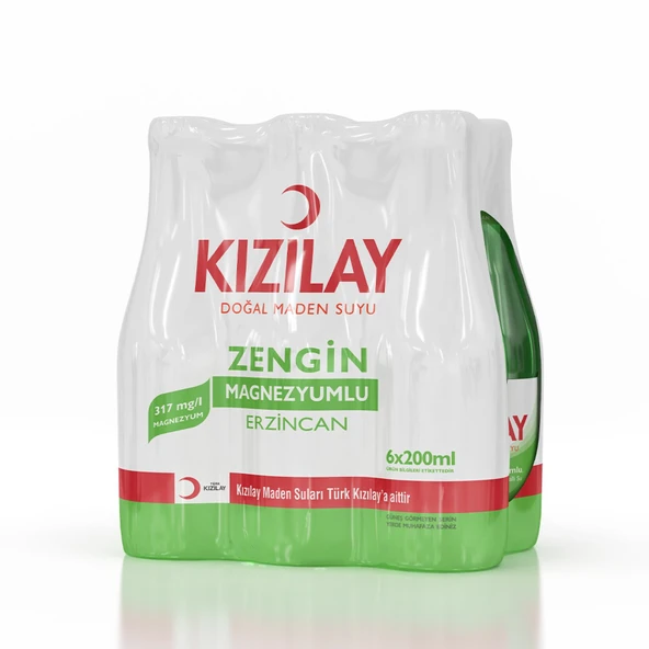 Kızılay Erzincan Doğal Maden Suyu 6X200 ml ürün görseli 1