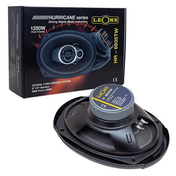 Leone HR-6935TW 1250 Watt 6 X 9 Çiftli Takım Oval Hoparlör ürün görseli 1