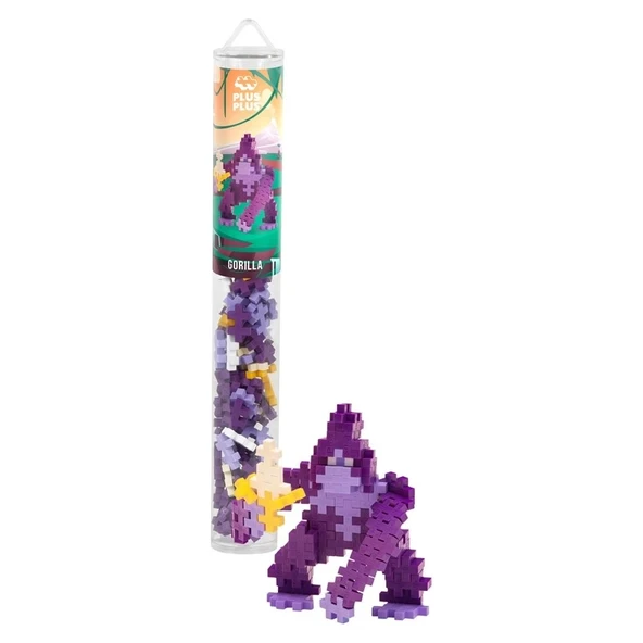 PLUS-PLUS GORILLA / 100 PCS TUBE ürün görseli 1