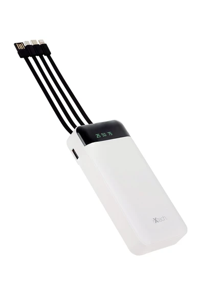 XTECH 20.000 mAH DOUBLE USB İNTERNAL CABLE POWERBANK - Resim 4