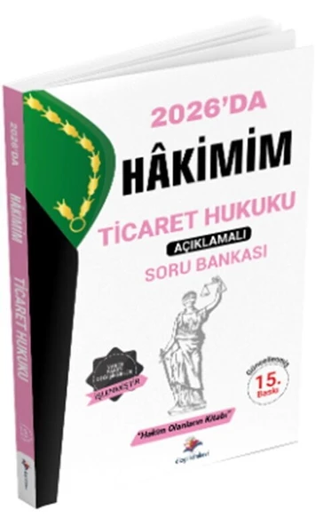 Hakimim Ticaret Hukuku Açıklamalı Soru Bankası 15. Baskı Dizgi Kitap ürün görseli 1