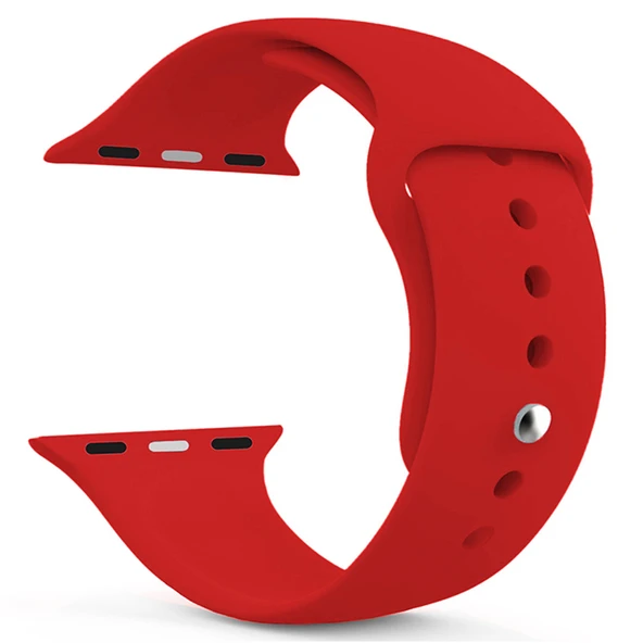 Akıllı Saat Silikon Kordon 38/40 Mm Kırmızı ürün görseli 1
