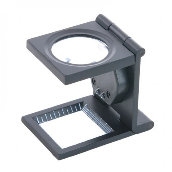 25x25 Mm Full Çelik Kaplı Katlamalı Büyüteç TH-9005B ürün görseli 1