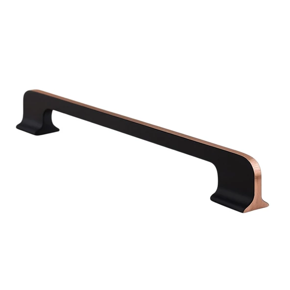 Afyon (224 mm - 22.4 cm) Siyah Rose Metal Mobilya Mutfak Çekmece Dolap Dolabı Kulbu Kulpu Kulpları ürün görseli 1