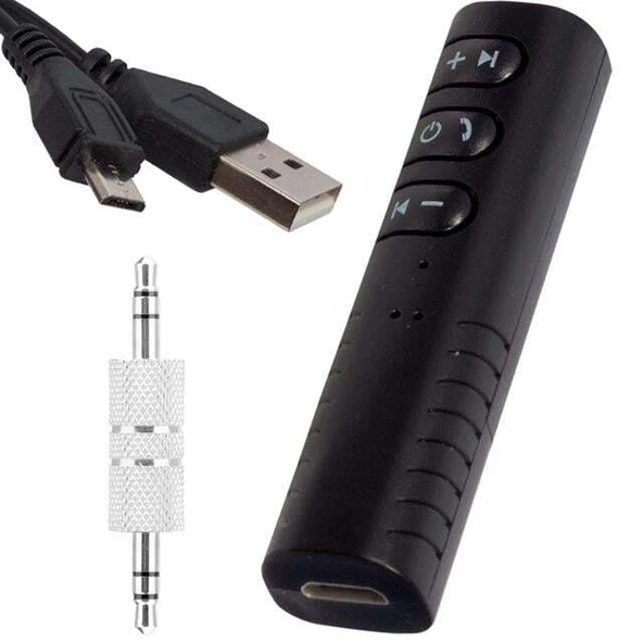 Powermaster BT-801 Oto Araç Bluetooth Aux Müzik Alıcı Çevirici Kiti ürün görseli 1