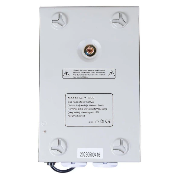 Powermaster SLIM-1500 Otomatik 1500 Watt Voltaj Kombi Regülatörü ürün görseli 1