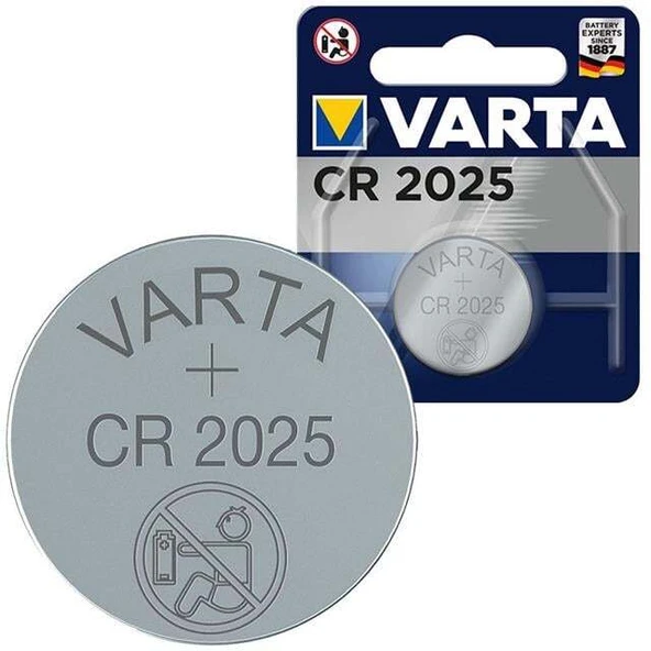 Varta CR 2025 3 Volt Tekli Lityum Pil - Resim 3