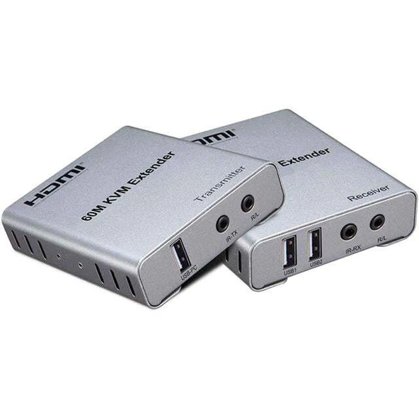 Powermaster HDMI KVM Extender 60m - Resim 2