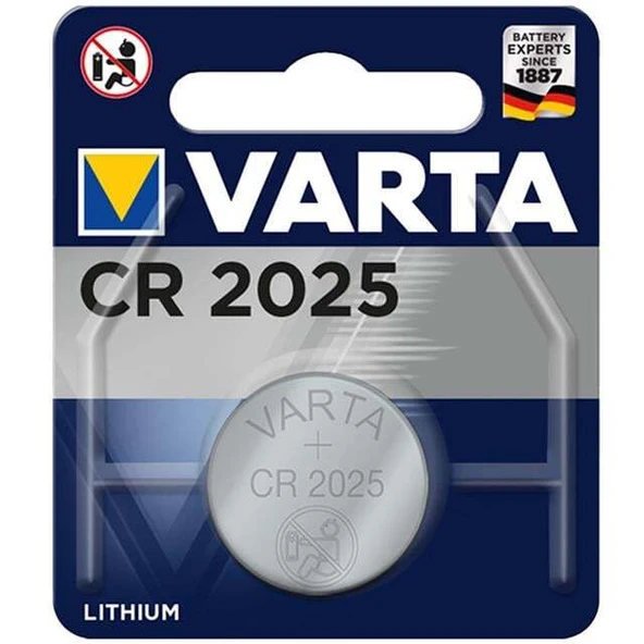 Varta CR 2025 3 Volt Tekli Lityum Pil ürün görseli 1