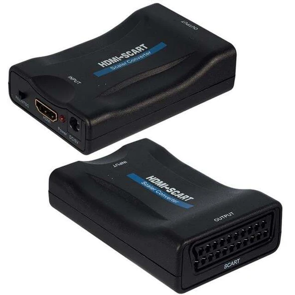PowerMaster PM-18587 HDMI to SCART Aktif Çevirici Dönüştürücü Adaptör PAL/NTSC ürün görseli 1
