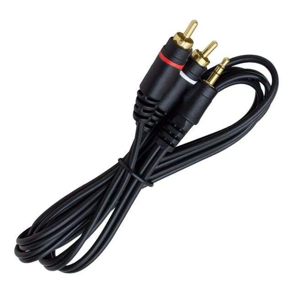 Powermaster PM-4283 2 RCA 3.5 Mm Stereo 1.5 Metre Kablo ürün görseli 1