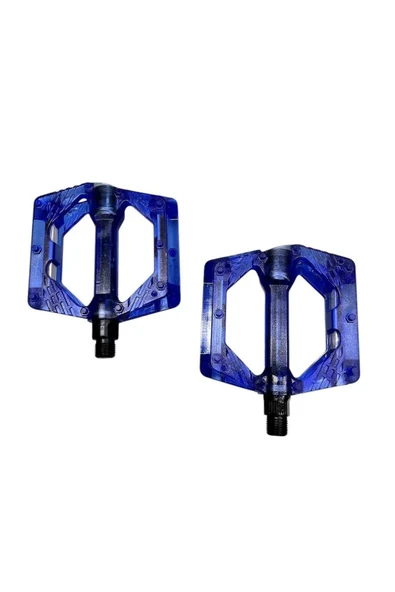 BİKE SKY EVO  ŞEFFAF RENKLİ PLATFORM GENİŞ PEDAL PLATFORM BİSİKLET  PEDALI REFLEKTÖRLÜ ürün görseli 1