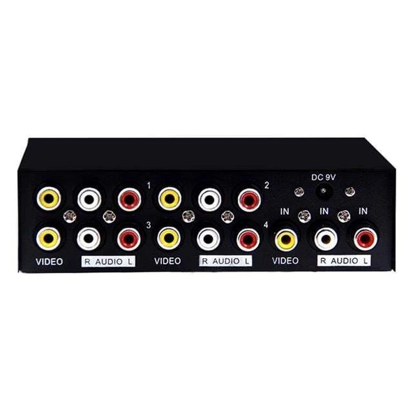 Powermaster AV-104 4 Port Video Audio Splitter - Resim 3