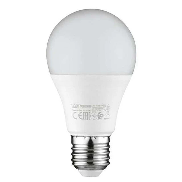 Horoz Electric PREMIER-9 220V 9 Watt E27 2700K Günışığı Led Ampul ürün görseli 1