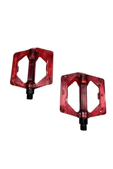 BİKE SKY ŞEFFAF RENKLİ PLATFORM GENİŞ PEDAL PLATFORM BİSİKLET  PEDALI REFLEKTÖRLÜ ürün görseli 1