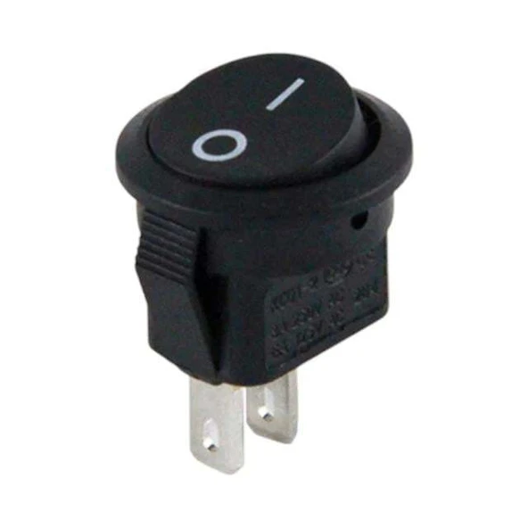 PowerMaster Mini Yuvarlak 2 Pin Işıksız ON-OFF Anahtar IC-134E ürün görseli 1