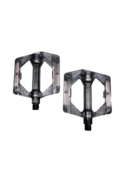 BİKE SKY EVO ŞEFFAF RENKLİ PLATFORM GENİŞ PEDAL PLATFORM BİSİKLET PEDALI REFLEKTÖRLÜ ürün görseli 1