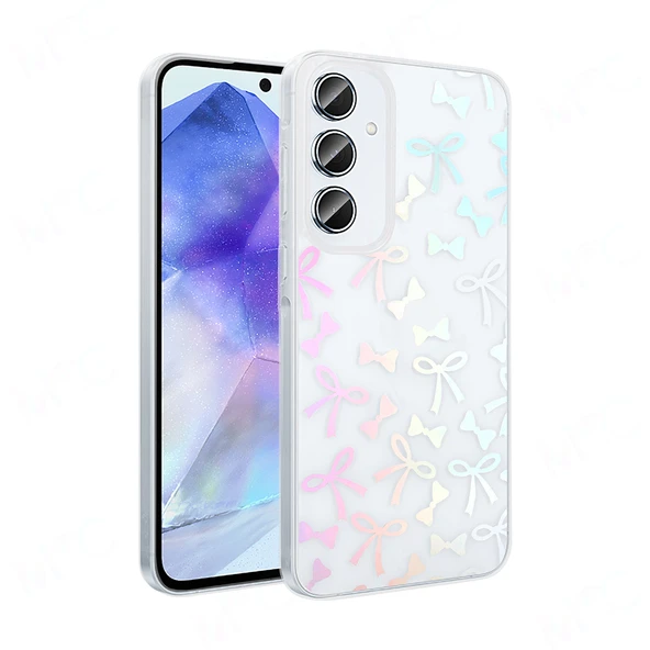 Galaxy S24 FE Kılıf Şeffaf Desenli Figürlü Folk Sert Kapak ürün görseli 1