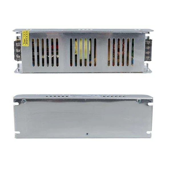 Ledx ALN-M1220S 12 Volt 20 Amper 240 Watt Slim Metal Kasa Adaptör 225x65x38mm ürün görseli 1