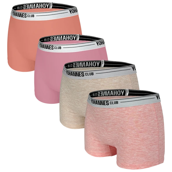 Yohannes Club, Kız Çocuk, Pamuklu Boyshort(boxer), 3'lü Paket, 4'lü Paket Seçenekli, Çok Renkli Peketler ürün görseli 1