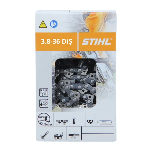 Stıhl Motorlu Testere Zinciri 3.8-36 Diş 1.6mm Köşeli Zincir ürün görseli 1
