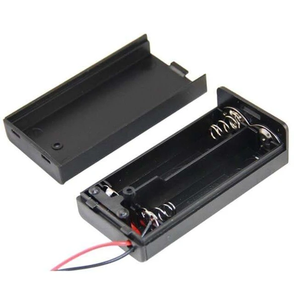Powermaster  2'li AA Kapaklı Switch'li Pil Yuvası (IC-233C ürün görseli 1