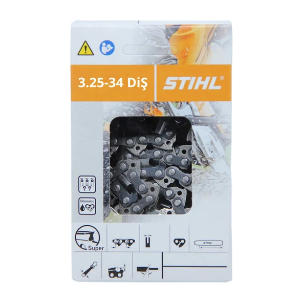 Stıhl Motorlu Testere Zinciri 3.25-34 Diş 1,6 mm Köşeli Zincir ürün görseli 1