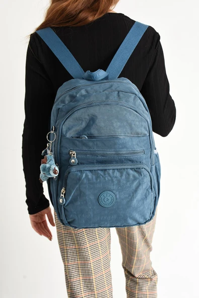 571 collections Ultra Hafif Orta Boy Sırt Çantası  Çok Cepli Unisex Mavi (Model: 571-4B) ürün görseli 1