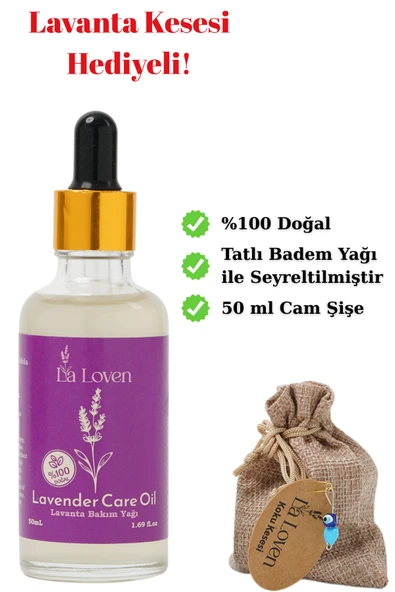 LaLoven Lavanta Bakım Yağı %100 Doğal ve Saf  50 ml ürün görseli 1