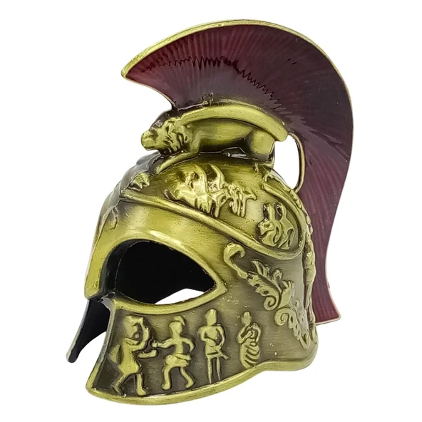 Metal Gold Leonidas Sparta Miğferi Biblo 10 cm ürün görseli 1