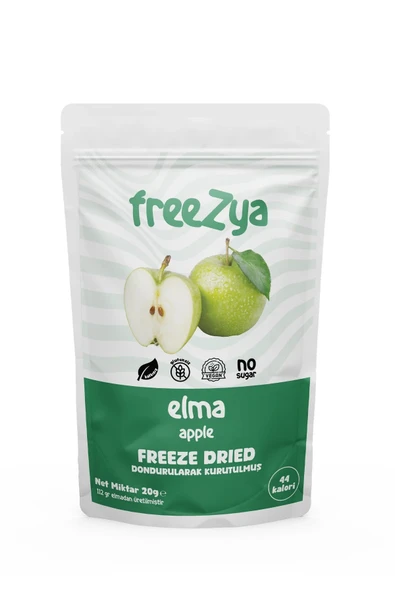 Freezya Freeze Dried Dondurularak Kurutulmuş Elma - 20 gr ürün görseli 1