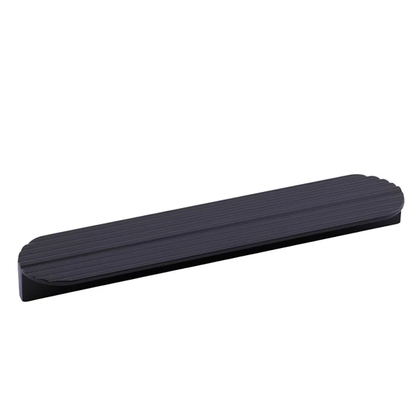 Teke Mat Siyah Metal Kulp 224 mm 22,4 cm  Mutfak Dolabı Kulbu Kulpu Mobilya Çekmece Dolap Kulpları ürün görseli 1