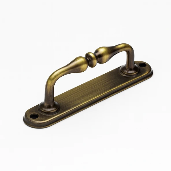 Eskitme Antik Sarı Metal Kapı Çekme Kolu 12 cm Dolap Mobilya Dolap Çekmece Tutamağı Kulp Kulpları ürün görseli 1