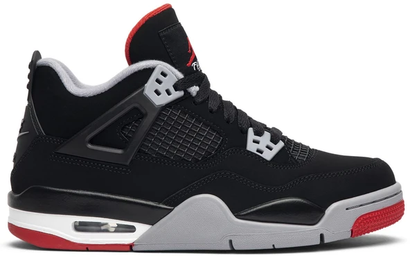 Nike Air Jordan 4 Retro OG GS 'Bred' 2019 Sneaker Spor Ayakkabı 308497-060 ürün görseli 1