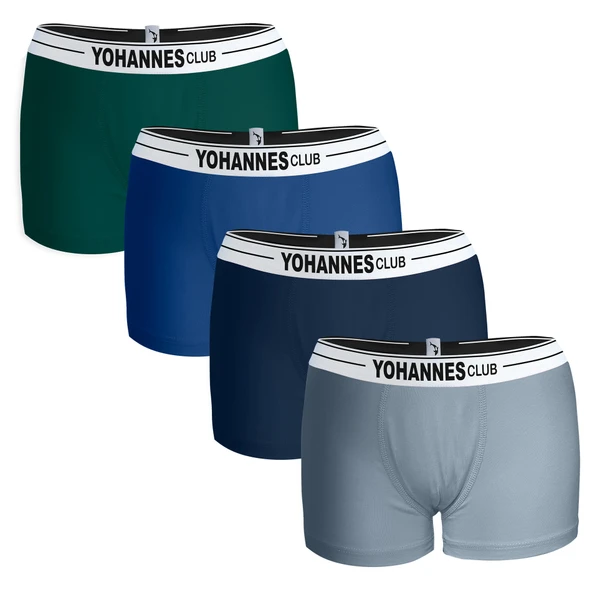 Yohannes Club, Erkek Çocuk, Pamuklu Boxer, 3'lü ve 4'lü paket seçenekli, çok renkli ürün görseli 1