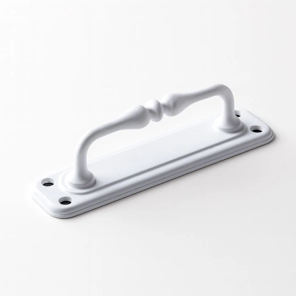 Beyaz Büyük Metal Kapı Çekme Kolu 14.5 cm Tutamağı Kulp Saclı Kulpları Dolap Mobilya Dolap Çekmece ürün görseli 1