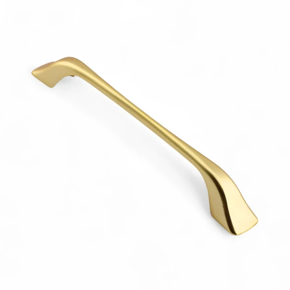 Ovit Metal Mat Altın Gold Kulp 160 mm Mobilya Çekmece Mutfak Dolabı Dolap Kapak Kulpları Kulb ürün görseli 1