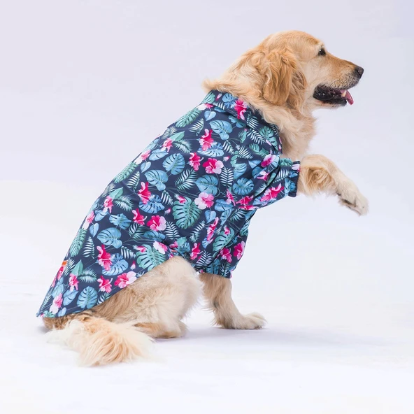 Pawstar Çiçekli Orta-Büyük Irk Köpek Gömleği ürün görseli 1