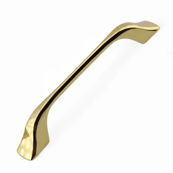 Ovit Metal Parlak Altın Gold Kulp 128 mm Mobilya Çekmece Mutfak Dolabı Dolap Kapak Kulpları Kulb ürün görseli 1