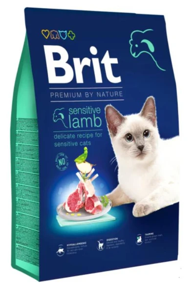 Brit Premium Sensitive Kuzu Etli Kedi Maması 8 Kg ürün görseli 1