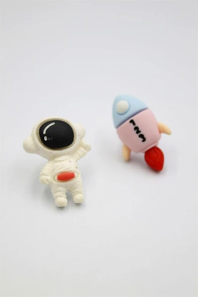 Astronot Hamur Küpe - ÇOK RENKLİ ürün görseli 1