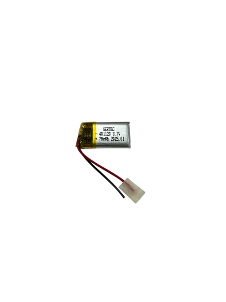 401120 3.7V 70 MAh Li-Polymer Pil (Devreli/1.5A) ürün görseli 1