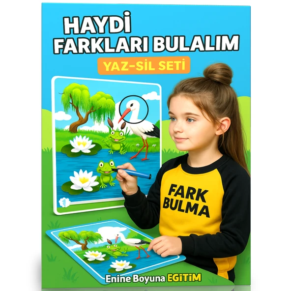 Haydi Farkları Bulalım YAZ-SİL Seti ürün görseli 1