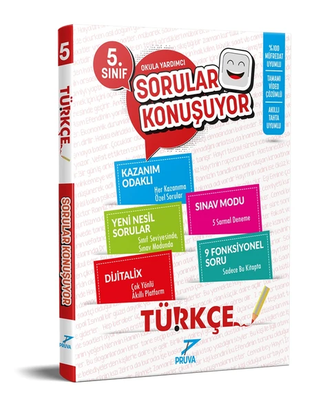 Pruva Akademi 2025 5. Sınıf Türkçe Sorular Konuşuyor Güncel Müfredat ürün görseli 1