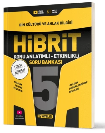 Hız Yayınları 2025 5. Sınıf Din Kültürü Hibrit - Konu Anlatımlı Soru Bankası Yeni Müfredat ürün görseli 1
