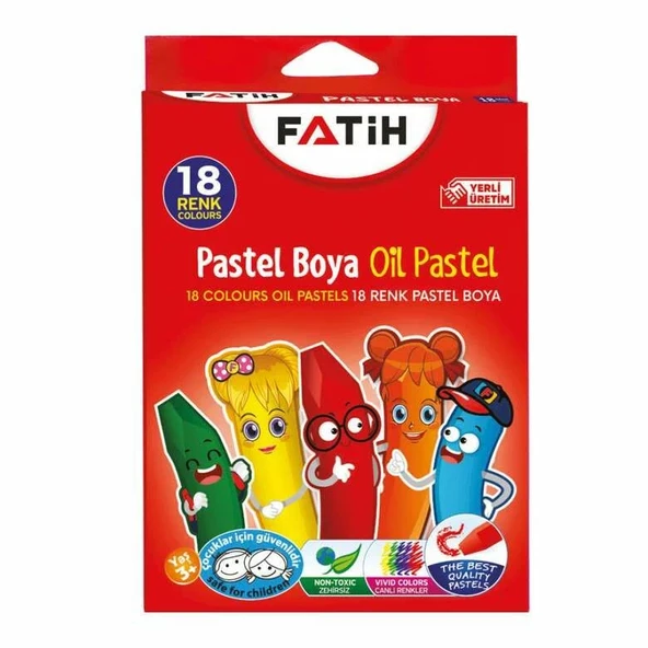 fatFATİH 18 Lİ PASTEL BOYA ürün görseli 1