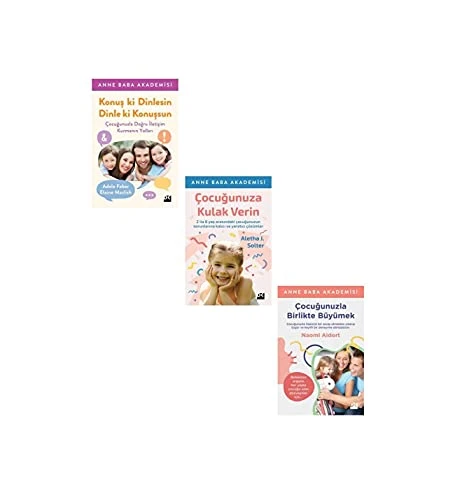 Çocuğunuza Kulak Verin + Konuş ki Dinlesin + Çocuğunuzla Birlikte Büyümek Set 3 Kitap ürün görseli 1