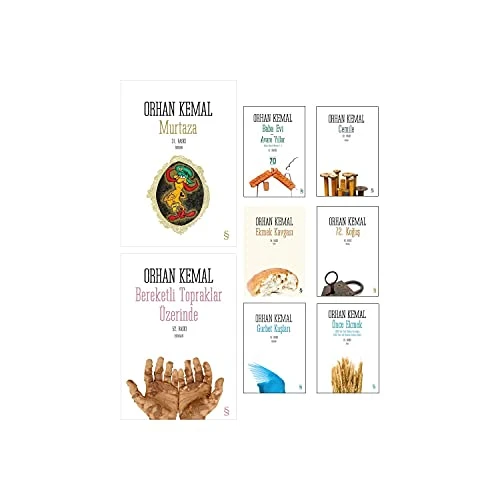 Orhan Kemal 8 Kitap Set (Murtaza, Bereketli Topraklar Üzerinde, Baba Evi Avare Yıllar, Cemile, Ekmek Kavgası, 72. Koğuş, Gurbet Kuşları, Önce Ekmek) ürün görseli 1