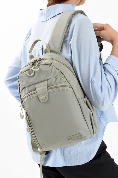 Unisex Sırt Çantası Paraşüt Kumaş Hafif Çok Cepli Yağmur İtici Kumaş 32*22 Cm 571 Collection ürün görseli 1