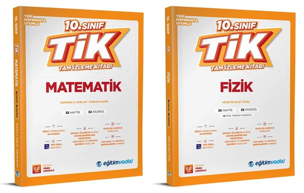 Eğitim Vadisi 2026 10. Sınıf Matematik + Fizik Tam İzleme Kitabı Seti 2 Kitap ürün görseli 1